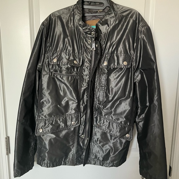 Zara Man Silver Grey Zip Up Bomber  Quilted Lining Jacket Sz L - Picture 6 of 13